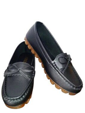 "SHE & IN" Chunky Black Loafers Size 5.5